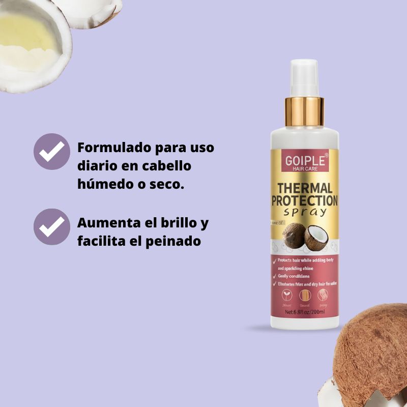 Spray Protector Térmico con Aceite de Coco