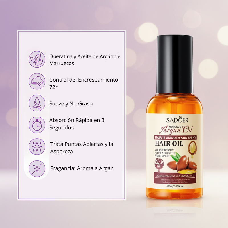 Aceite Capilar de Argán de Marruecos y Keratina