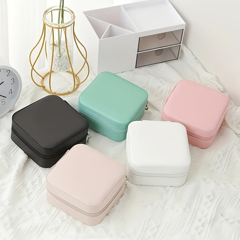 Modern Synthetic Leather Jewellery Box