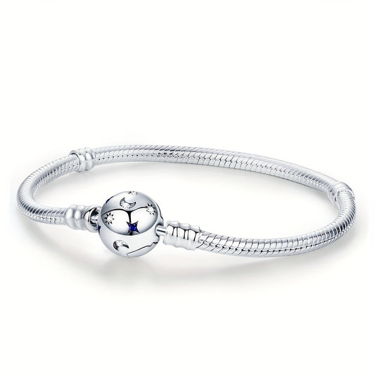 Celestial Moon & Stars Beaded Bracelet