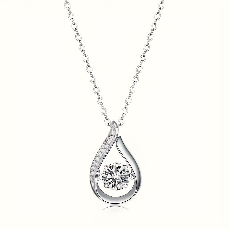 Elegant Teardrop Zircon Necklace