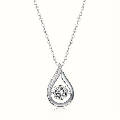 Elegant Teardrop Zircon Necklace
