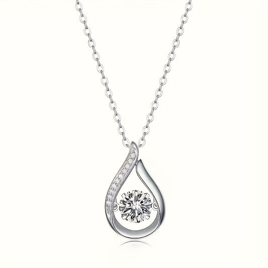 Elegant Teardrop Zircon Necklace