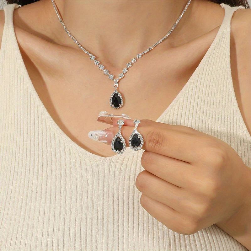 Luxury Zirconia Jewellery 3 Pieces Set