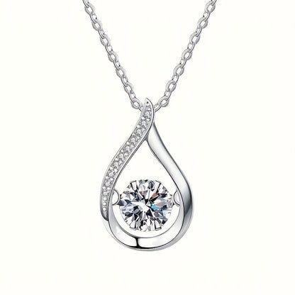 Elegant Teardrop Zircon Necklace
