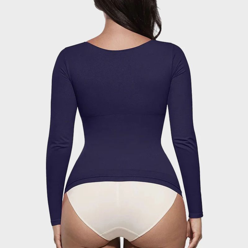 Top Moldeador de Manga Larga Sin Costuras