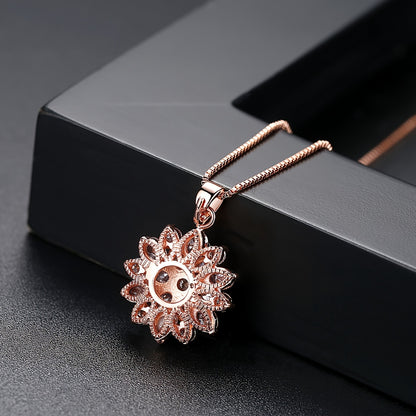 Sunflower Pendant Necklace
