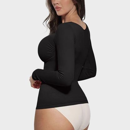 Top Moldeador de Manga Larga Sin Costuras