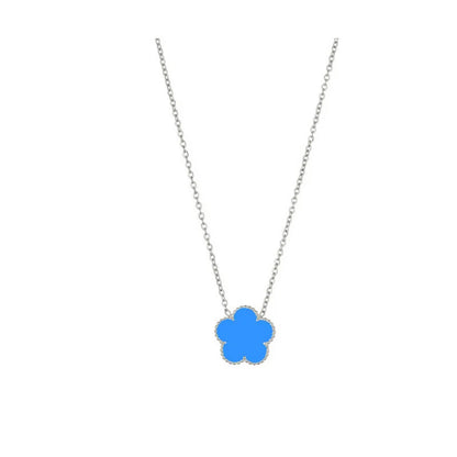Double Sided Clover Pendant Necklace
