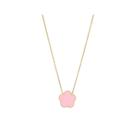 Double Sided Clover Pendant Necklace