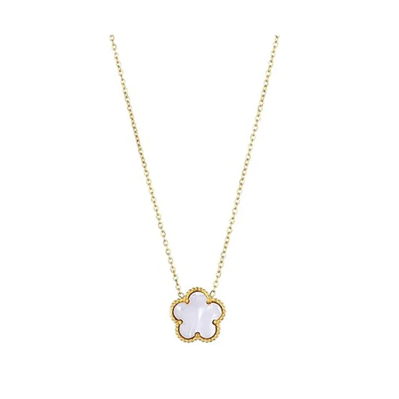 Double Sided Clover Pendant Necklace
