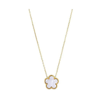 Double Sided Clover Pendant Necklace
