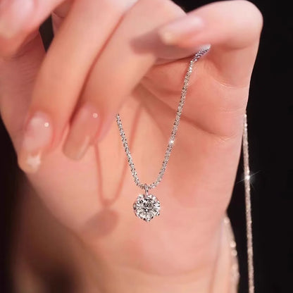 Moissanite Pendant Necklace