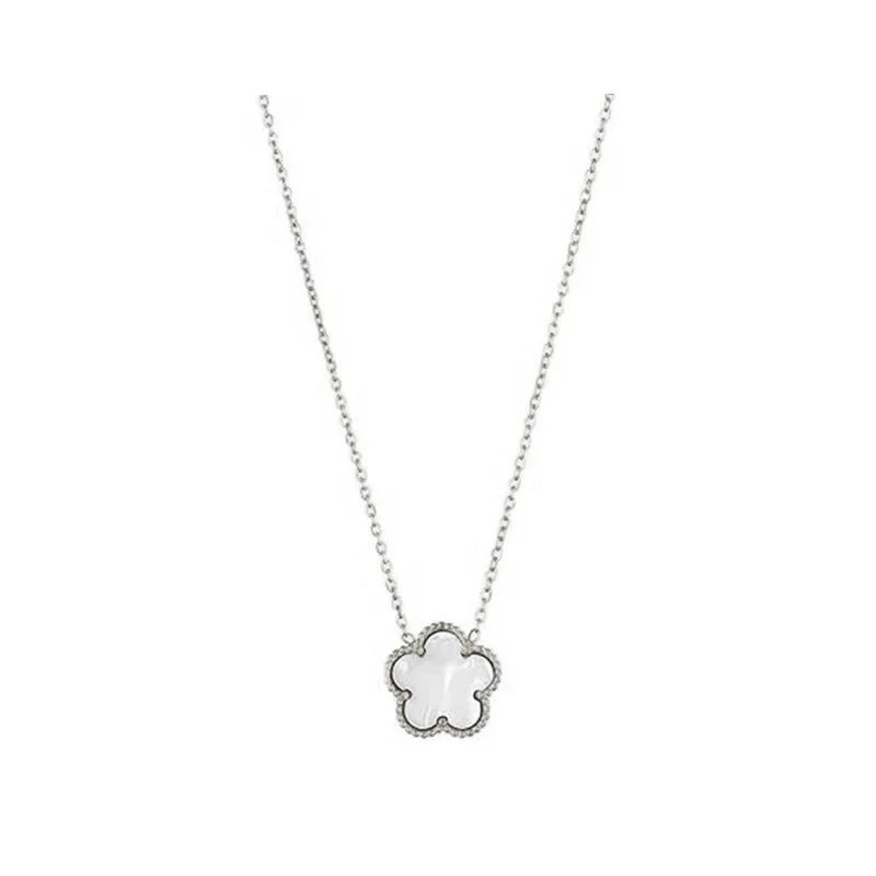 Double Sided Clover Pendant Necklace