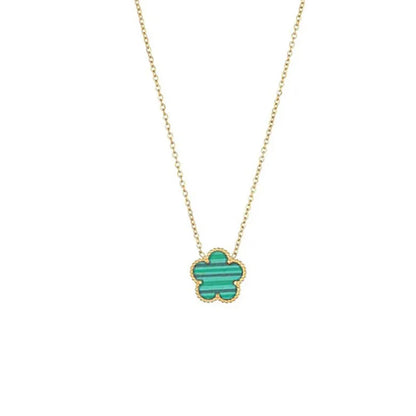 Double Sided Clover Pendant Necklace