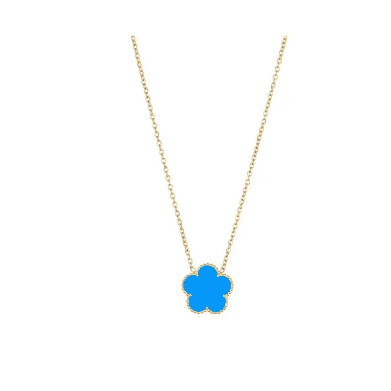 Double Sided Clover Pendant Necklace