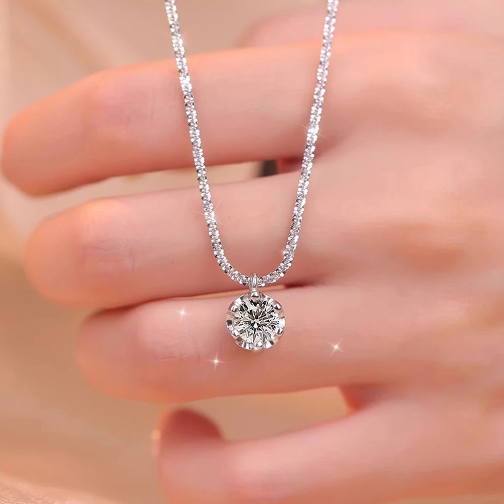 Moissanite Pendant Necklace