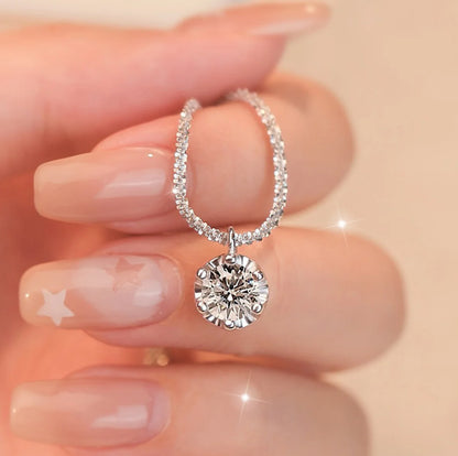 Moissanite Pendant Necklace