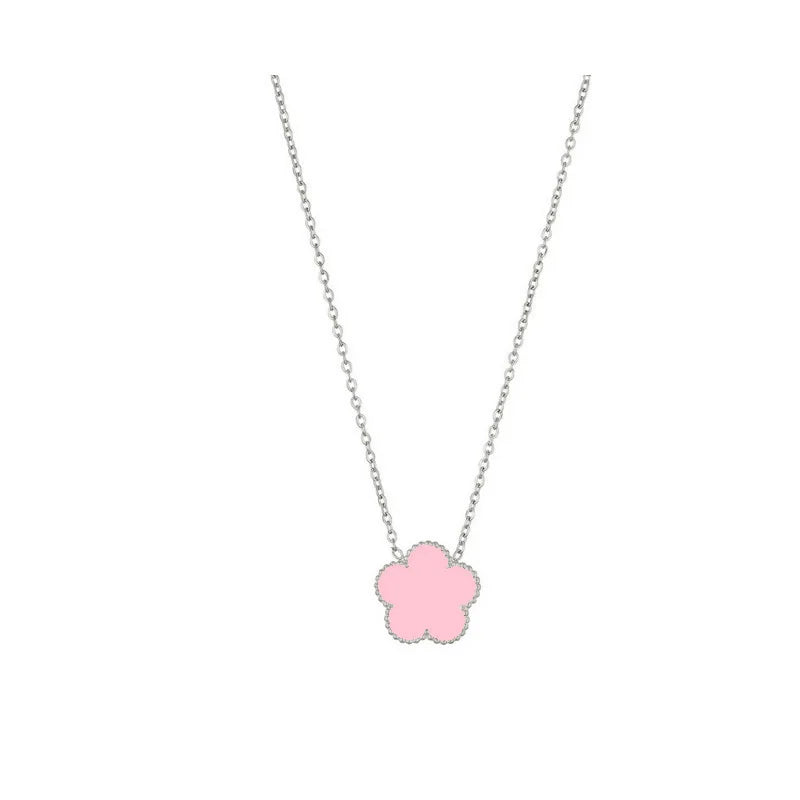 Double Sided Clover Pendant Necklace