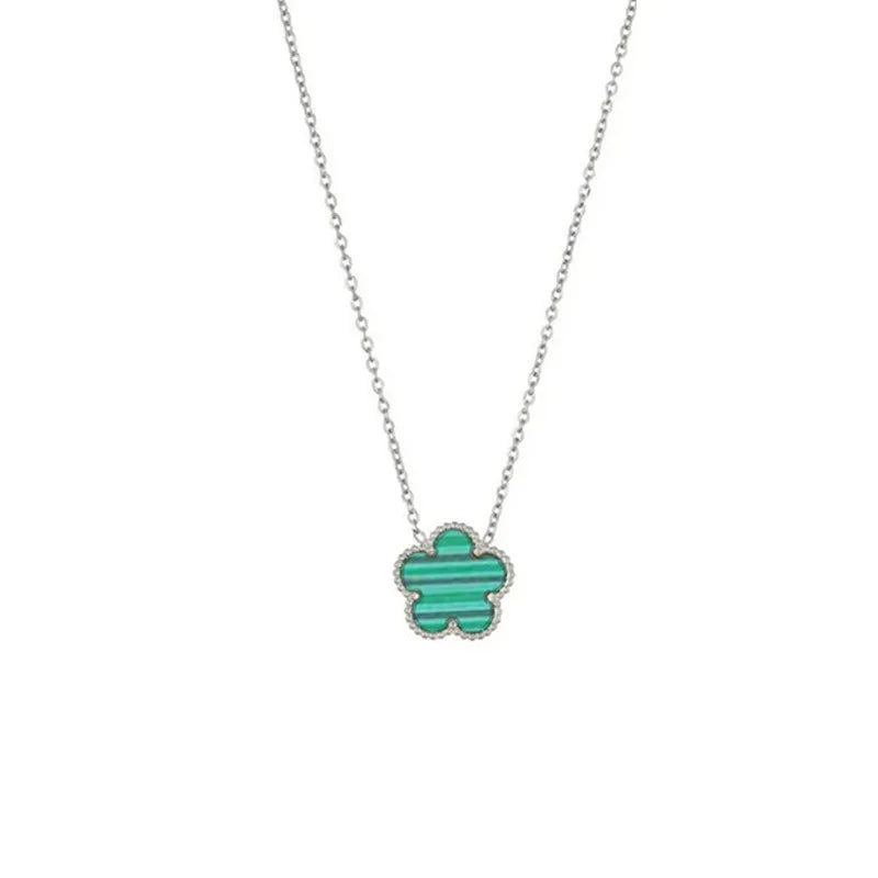 Double Sided Clover Pendant Necklace