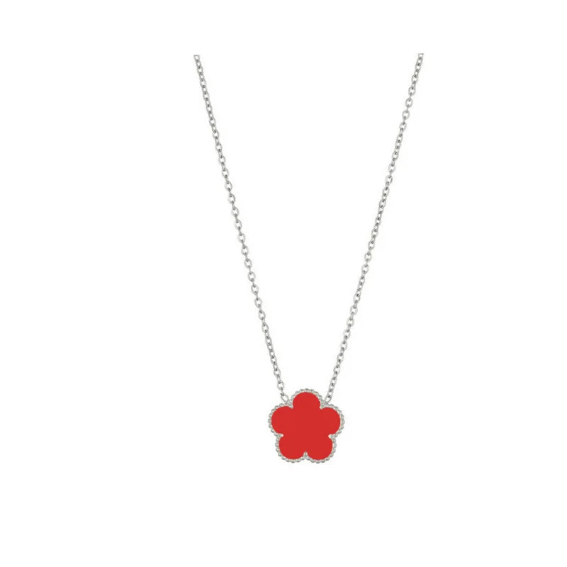 Double Sided Clover Pendant Necklace