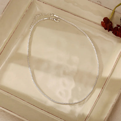 Silver Tone Link Chain Necklace – Classic