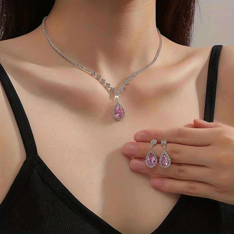 Luxury Zirconia Jewellery 3 Pieces Set