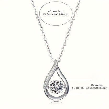 Elegant Teardrop Zircon Necklace